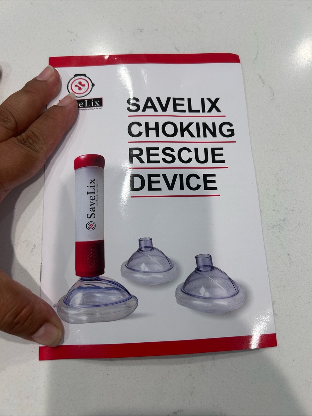Choking Rescue Device 2 pk- Red & White